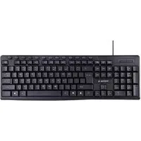 Gembird Standard Multimedia-Tastatur KB-UM-107-DE Tastatur (Multimediatasten, Geräuscharme Tasten)