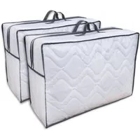 franknatur Aufbewahrungstasche (2-tlg), leichte robuste Tasche, Vliesmaterial, mit Sichtfenster