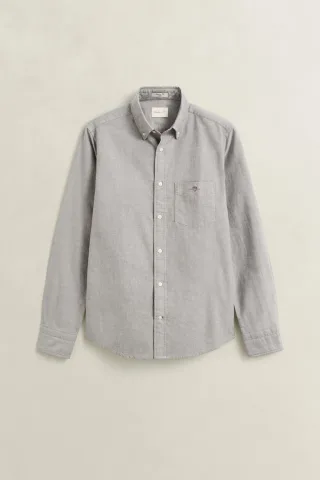 GANT - Classic Regular Fit Oxford-Hemd black brown - Gr. - M