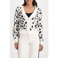 Monari Strickjacke Jacke Strickjacke Leojacq. Regular fit mit V-Ausschnitt