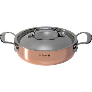 De Buyer Prima Matera Bratentopf Kupfer/Edels. niederer 20cm ind.