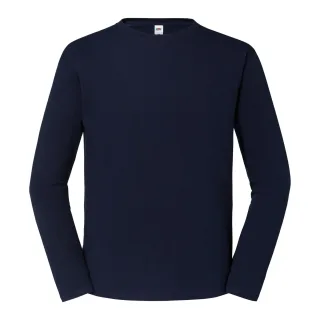 Fruit of the Loom - "Iconic 195" T-Shirt für Herren/Damen Unisex Langärmlig (Marineblau)
