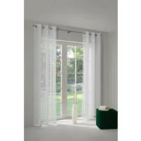 Wirth Vorhang Nicole (1 St), Ösen, halbtransparent, Store