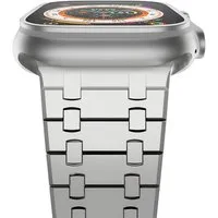 S&T Design Smartwatch-Armband Apple Watch Armband Ultra 2 49mm 45mm 44mm 42mm, Ersatz Solides Edelstahl Gliederarmband für iWatch Armband