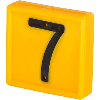 Kerbl Nummernblock, 1-stellig 10er Pack gelb gelb - 208487
