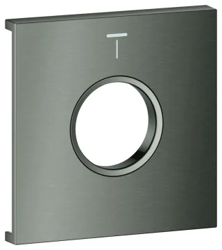 GROHE Metallplatte Grohtherm Aqua Tiles 107172, Symbol: Kopfbrause 4 hard graphite geb., 107172AL00 107172AL00