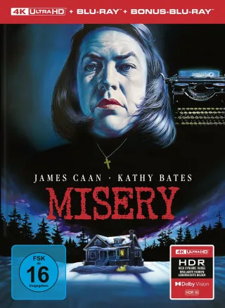 Misery - 3-Disc Limited Collector's Edition im Mediabook (4K Ultra HD + Blu-ray + Bonus-Blu-ray)