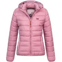Geographical Norway Steppjacke Damen Herbst Jacke Steppjacke Outdoor leicht Kapuze Übergangsjacke