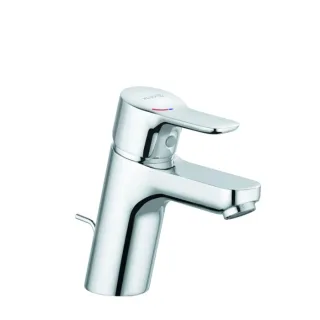 Kludi Pure&easy Waschtischarmatur 372890565 chrom, DN 15, mit Metall-Ablaufgarnitur