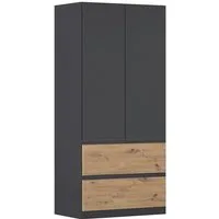 rauch Drehtürenschrank Kleiderschrank Schrank Garderobe COSTA in den Breiten 91/136/181 cm (in 3 Ausstattungen BASIC/CLASSIC/PREMIUM) viel Platz, grifflose Front und Push-to-Open Funktion MADE IN GERMANY