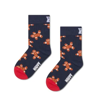 happy socks - Kids Gingerbread Man Sock Blau