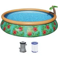 Bestway Quick-Up Pool Fast Set™ (Set, Inkl. Filterpumpe), Ø 457 x 84 cm