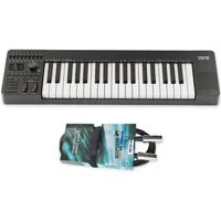 Nux Nux Keyboard NTK-37 USB MIDI Keyboard-Controller mit Midi Kabel Digitales Aufnahmegerät (Vorteils-Set mit MIDI Kabel)