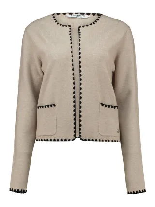 Zabaione - Cardigan So44la beige melange - Gr. - M
