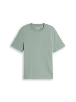 Denim Tom Tailor - Terry T-Shirt aus Baumwolle green mist - Gr. - XXL