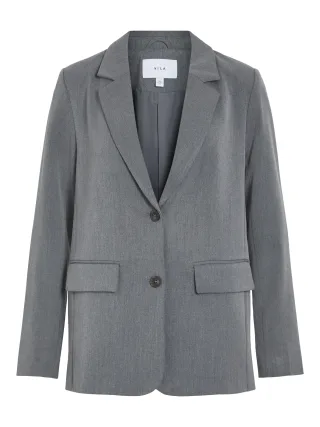 VILA - VIVARONE LOOSE BLAZER-NOOS medium grey melange - Gr. - 36