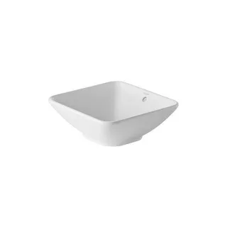 Duravit Design Classics Aufsatzbecken Bacino 0333420000 mit Überlauf, ohne Hahnlochbank, Ø 42 cm, Weiß Hochglanz