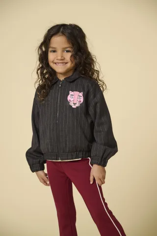 KIDS ONLY - KMGPAIGE LIFE PIPING FLARED NOOS PNT Cabernet - Gr. - 98