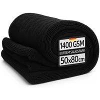 Kemes Mikrofasertücher Auto XXL Ultra saugstark mit 1400 GSM Trockentuch Mikrofasertuch (50x80 cm, 1-tlg., Extrem Saugstark 5-Fache)