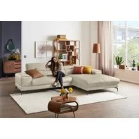 W.SCHILLIG Ecksofa Piedroo, Designsofa mit tollem Sitzkomfort, elegant und bequem, L-Form, Kopfteilverstellung, wahlweise mit Sitztiefenverstellung, Breite 303cm