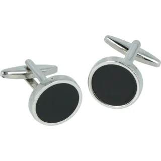 Willen - Manschettenknöpfe,Manschettenknöpfe Silber, Manschettenknöpfe Hochzeit,Manschettenknöpfe Anzug,Ma... schwarz - Gr. - OS