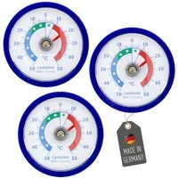 Lantelme Kühlschrankthermometer Kühlschrank Thermometer Set Selbstklebend, 3-tlg.