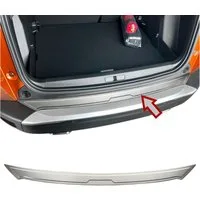 RECAMBO Ladekantenschutz für Peugeot 2008 II, ab 2019, DESIGN AUFLAGE Stoßstangenschutz, V2A rostfrei, Exklusive Optik, praktischer Schutz & perfekte Passform