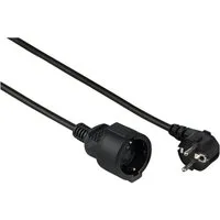 Hama Hama 00047868 Strom Verlängerungskabel Schwarz 2 m H05VV-F 3G 1,5 mm Verlängerungskabel, (200.00 cm)