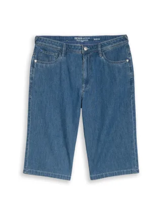 Denim Tom Tailor - TTWAYLEN RELAXED Ultralight Jeans Shorts used mid stone blue denim - Gr. - M