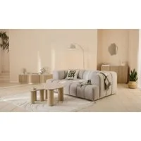 homsy by Ana Johnson 3-Sitzer »XL« BOUBELLE Design-Sofa extra tief, Bubble-Optik, Breite 217 cm, hoher Sitzkomfort dank Wellenunterfederung, XL Sitztiefe 100 cm