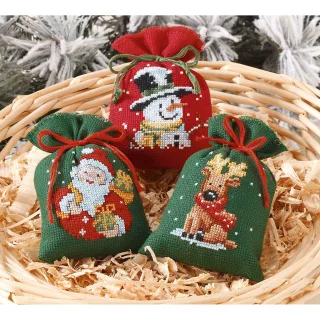 Geschenksäckchen "Es weihnachtet", 3er-Set