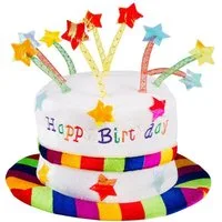 Boland Fischerhut Boland Hut Rainbow Pie Happy Birthday