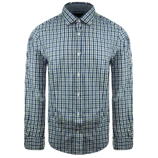 Eden Park Paris Slim Herrenhemd Blau/Weiß