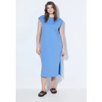 Studio Untold Jerseykleid Jersey-Midikleid oversized ärmellos Seitenschlitze