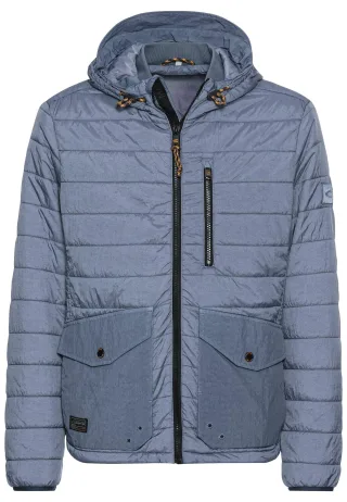 camel active - Stepp-Blouson mit Kapuze denim blue - Gr. - 54