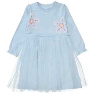 STACCATO - Md.-Jerseykleid mid blue - Gr. - 116/122