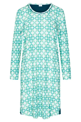 Rösch - Nightdress 1233557 petrol graphic - Gr. - 40
