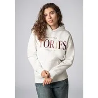 SUBLEVEL Kapuzenpullover Damen Hoodie Kapuzenpullover bestickt Sweater, Kapuzensweatshirt mit Kängurutasche, mit Kapuze