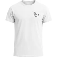 Neverless Print-Shirt Herren T-Shirt mit Dino Print – Lustiges T-Rex Logo auf der Brust – mit Print
