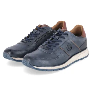 Bugatti Low Sneaker - Gr. 40 - Blau - Glattleder
