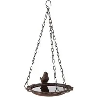 Spetebo Vogeltränke Gusseisen Hänge-Wassertränke VOGEL, Wassertränke, Vogelbad, Vogeltränke
