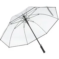 FARE Stockregenschirm Pure, Transparenter Bezug, Für 2 Personen, Auf-Automatik, Windproof-PLUS, Fibertec-Doppelschienen, 120 cm, 660 g