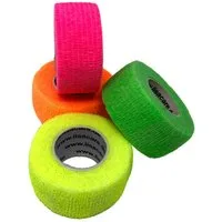 LisaCare Wundpflaster Selbsthaftender Fingerverband - Fingerpflaster/Bandage (Neon-Set, 4 St., 1 x NeonGrün, - Pink, - Gelb & Orange / 2,5cm x 4,5m), Medizinisch zertifiziert!