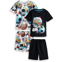 Next Pyjama 2er-Pack kurze Schlafanzüge aus 100 % Baumwolle (4 tlg)