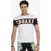 Cipo & Baxx T-Shirt T-Shirt modischer Markenprint als Highlight