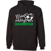 G-graphics Hoodie Mein Herz schlägt für Hannover Unisex Pullover mit einem Motiv für den echten Fan
