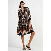 Andijamo-Fashion Tunikakleid WILD GLAM Bordure
