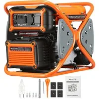 oyajia Stromerzeuger 4 Takt Leise Benzin Generator 7.0 HP MAX. Tragbarer Stromgenerator, 3,2 in kW, (max 3200W, 10L Tank, 3000W Dauerleistung, Überlastschutz, AVR-Funktion), Benzin Generator 230V Steckdose für Camping und Wohnmobile 28kg