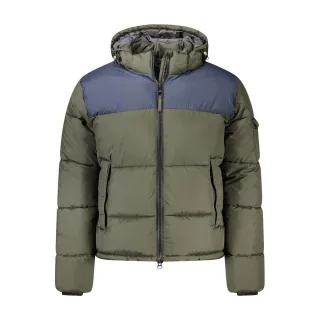 Puffer-Jacke im Colorblock-Stil