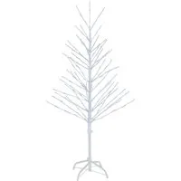 Northpoint Dekobaum LED Lichtbaum Weiß für Weihnachten, 200 warmweiße LEDs, 120cm hoch
